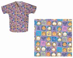 Cherokee Garfield I'm All That Scrub Top