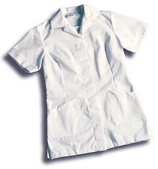 Short Sleeve Ladies' Tunic Top White