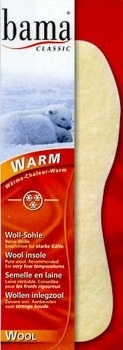 Warm Wool Ladies' Winter Comfort Insoles Pair