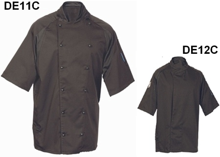 Le Chef Liteweight Staycool Coolmax Chefs' Jacket and Tunic All Black