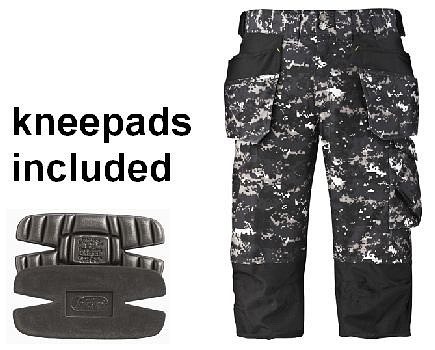 Snickers Digital Design Holster Pocket Cutoff Trousers